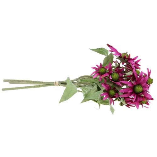 Floristik24 Ežiuolės žiedas dirbtinis viržius 45cm 3vnt