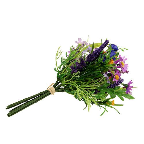 Floristik24 Daisy puokštė rožinė su levandomis 24cm