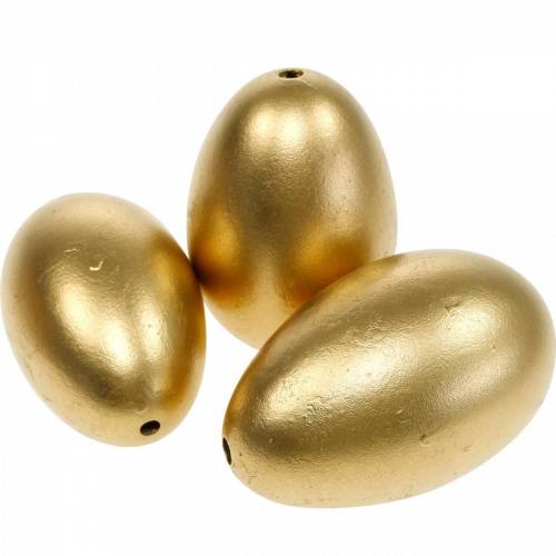 daiktų Žąsų kiaušiniai Golden Blown Eggs Velykų dekoracija 12vnt