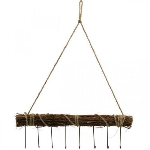 Rūbinės sienų apdaila paltas kabliukas kabliukas bėgelis medinis ryšulėlis 52cm
