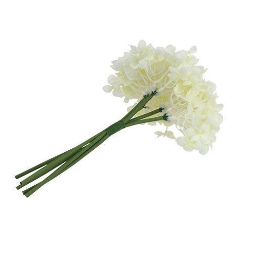 Floristik24 Hortenzijos kekė dirbtinių gėlių balta L27cm