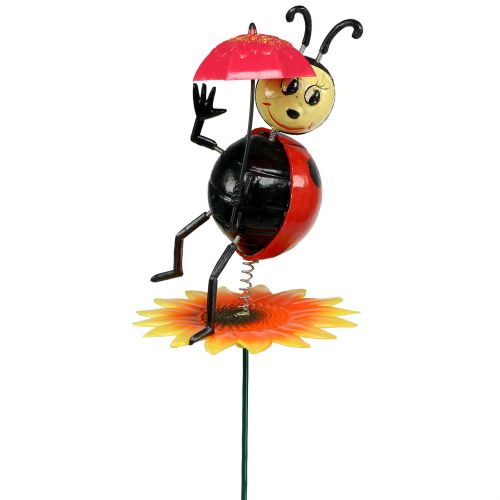 Floristik24 Sodo kištukinė boružėlė su skėčiu ant koto 74cm