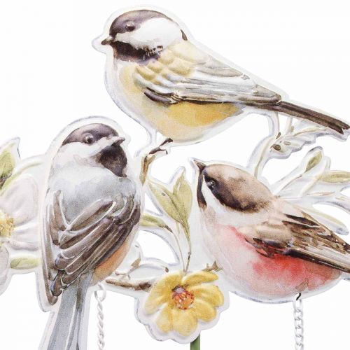 Floristik24 Sodo kuolas metaliniai paukšteliai, gėlių kuolas sodui 84cm