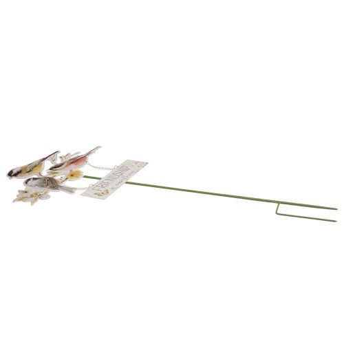 Floristik24 Sodo kuolas metaliniai paukšteliai, gėlių kuolas sodui 84cm