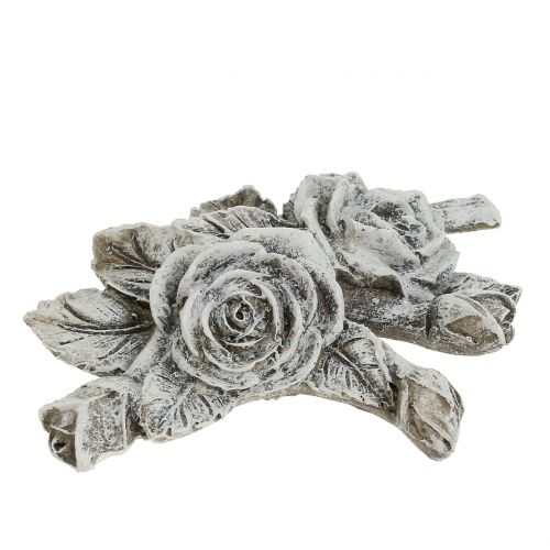 daiktų Rožė kapo dekoravimui poliresin 10cm x 8cm 6 vnt