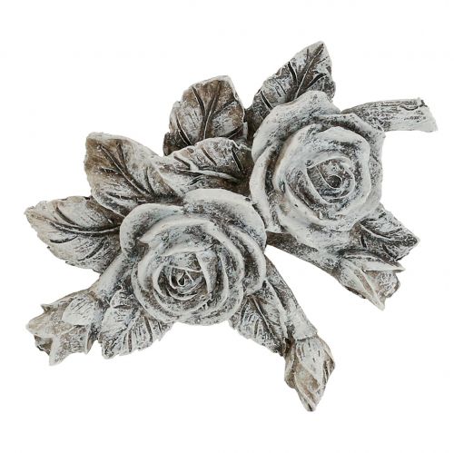 daiktų Rožė kapo dekoravimui poliresin 10cm x 8cm 6 vnt
