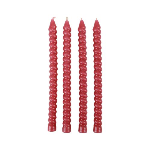 daiktų Susuktos žvakės spiralinės žvakės rožinės Ø1,4cm H18cm 4vnt