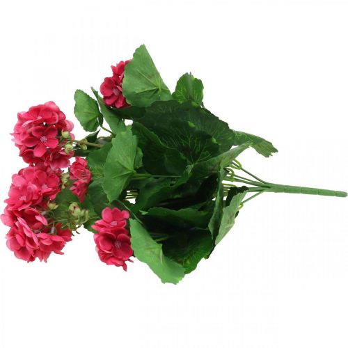 daiktų Dirbtinė pelargonija rožinė dirbtinė balkono gėlė 7 žiedai H38cm