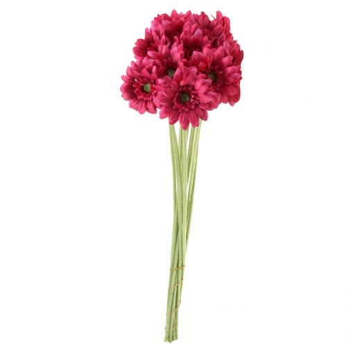 Floristik24 Gerbera Rožinė 48cm 12vnt