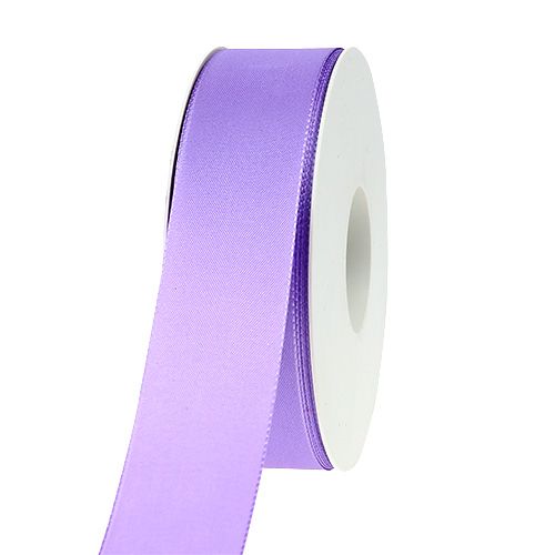 Floristik24 Dovanų ir dekoratyvinė alyvinė taftos juostelė 40 mm x 50 m