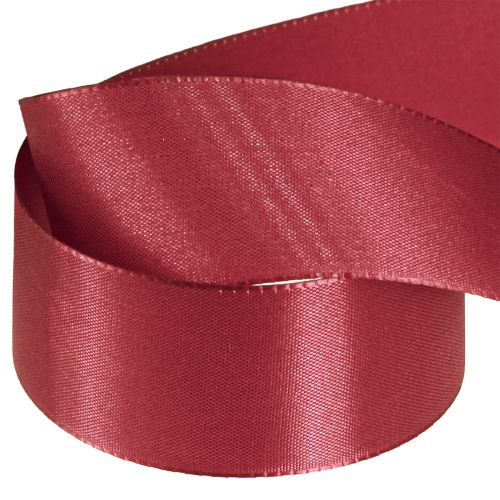 daiktų Dovanų juostelė dekoratyvinė taftos juostelė Bordo 40mm 50m