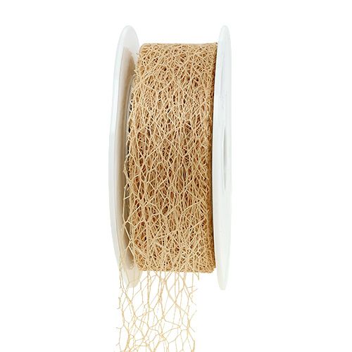 Floristik24 Dovanų juostelė karamelės spalvos 3cm 10m