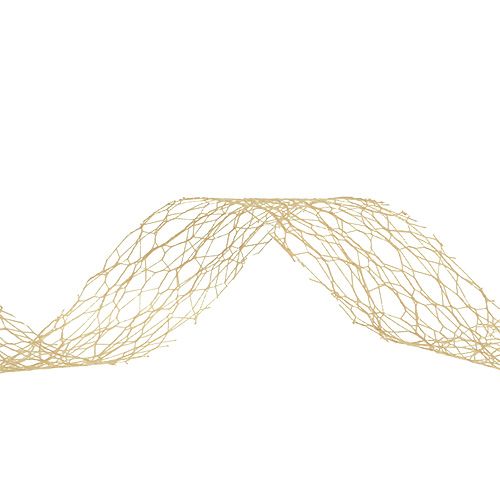 Floristik24 Dovanų juostelė karamelės spalvos 3cm 10m