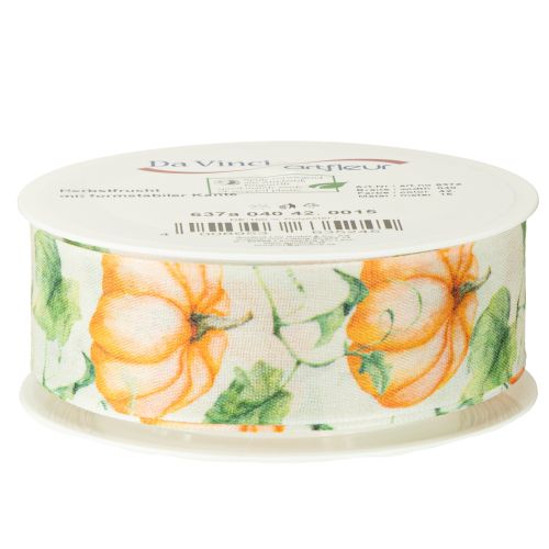 daiktų Dovanų juostelė moliūgų juostelė rudens oranžinė 40mm 15m