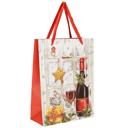 Floristik24 Kalėdų dovanų maišelis 8cm x 18cm H24cm rinkinys iš 2 vnt