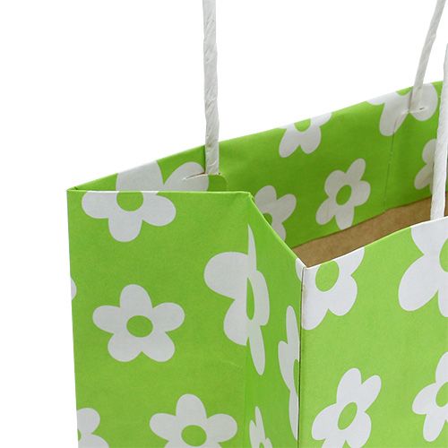 Floristik24 Dovanų maišeliai žali 20cm x 11cm x 25cm 8vnt