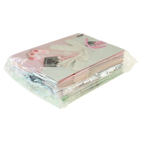 daiktų Dovanų maišeliai kūdikių dovanų maišeliai gimimui 23×18cm 12vnt