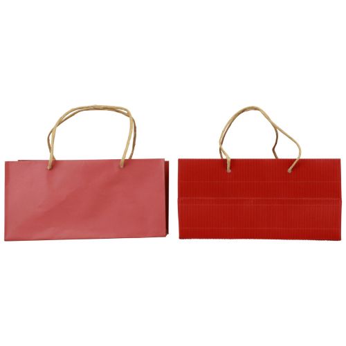 daiktų Dovanų maišeliai raudoni popieriniai maišeliai su rankena 24×12×12cm 6vnt