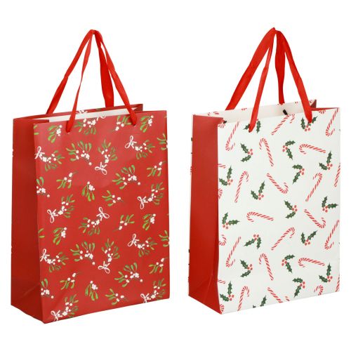 Dovanų maišeliai Kalėdinis didelis dovanų maišelis dovanų maišelis 26×32×10cm 2vnt