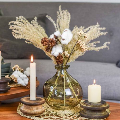 Floristik24 Džiovintos žolės dekoratyvinė žolė sausai floristinei dekoracijai gamta H55cm