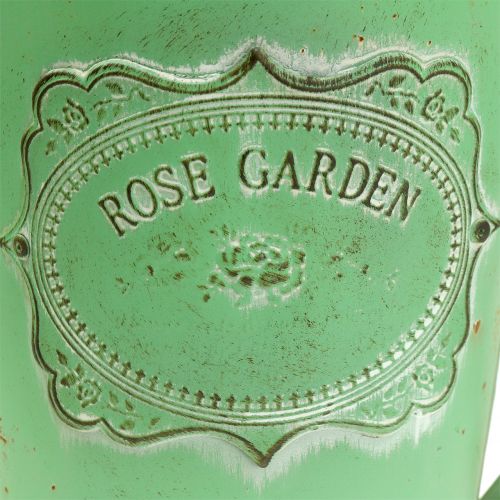 Floristik24 Dekoratyvinė laistytuvas senoviškai atrodo žalias Ø19cm H30cm