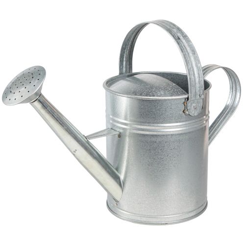 daiktų Dekoratyvinė laistytinė retro dizaino metalinė sidabrinė 42x15,5x27cm