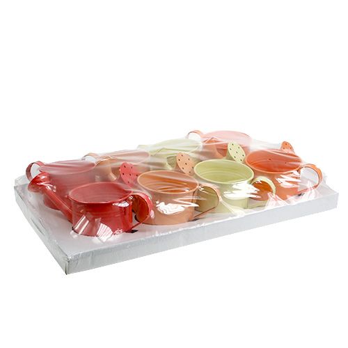 Floristik24 Laistytuvas Orange Mix Ø11cm H9cm 8vnt