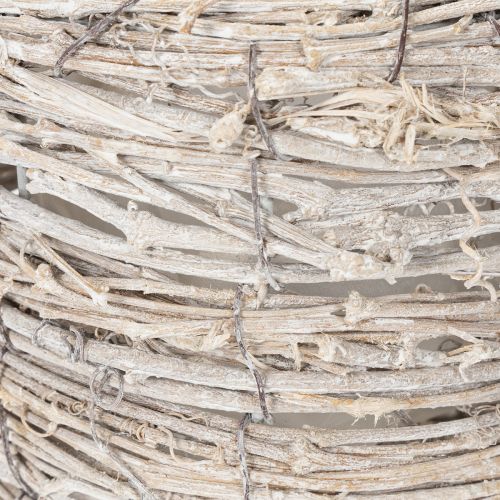 daiktų Dekoratyvinė laistytuvas su skoningu pintu dizainu elegantiškam namų dekorui, 26 cm