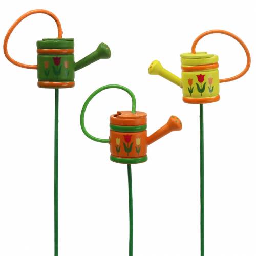 daiktų Gėlių kamštelių laistytuvas medinis žalias, geltonas, oranžinis asorti 7,5cm x 5,9cm H30,5cm 12 vnt.