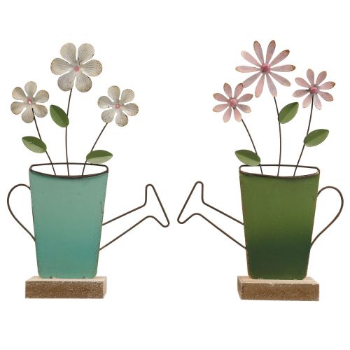 Floristik24 Laistytuvų apdaila metalinė stalo apdaila spalva rūdys 23,5/24cm 2 vnt
