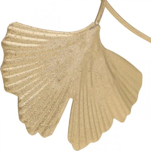 Floristik24 Ginkmedžio lapų metalo puošmena auksinė dekoratyvinė kištukas 14cm 12 vnt