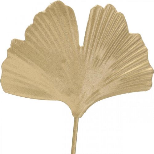 Floristik24 Ginkmedžio šakelė metalinis dekoratyvinis kištukas Ginkgo Golden 14×28cm 6 vnt