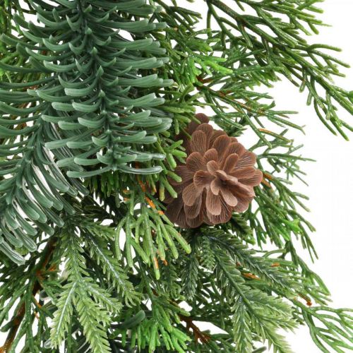 Floristik24 Kalėdinė girlianda Deco girlianda su kūgiais žalia 182cm