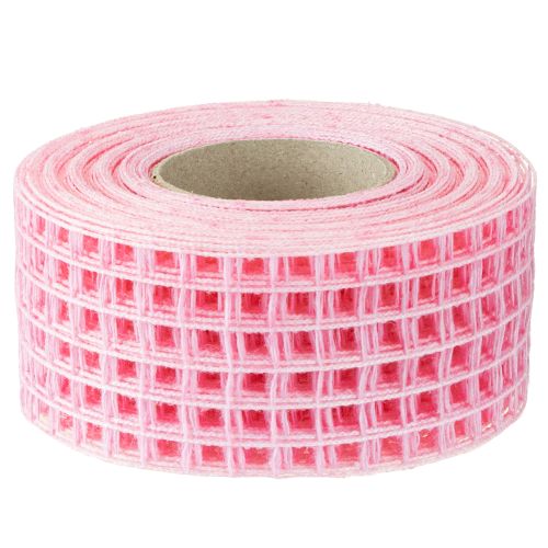 daiktų Tinklelio juosta 4,5cm x 10m rožinė