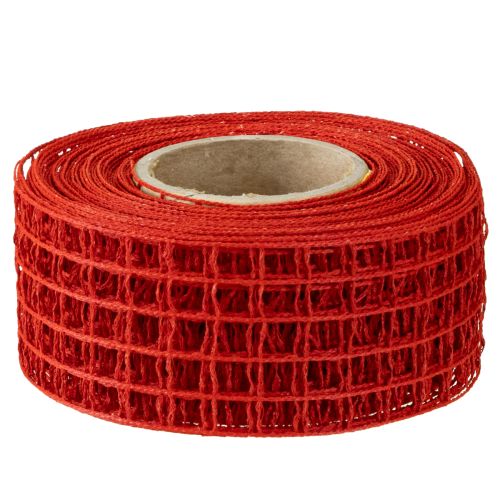 daiktų Tinklelio juosta 4,5cm x 10m raudona