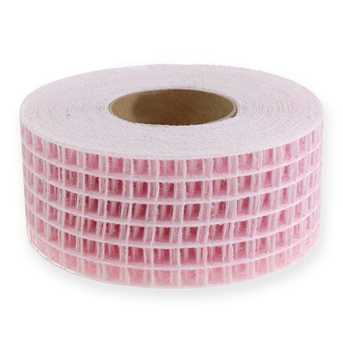 Floristik24 Tinklelio juosta 4,5cm x 10m rožinė