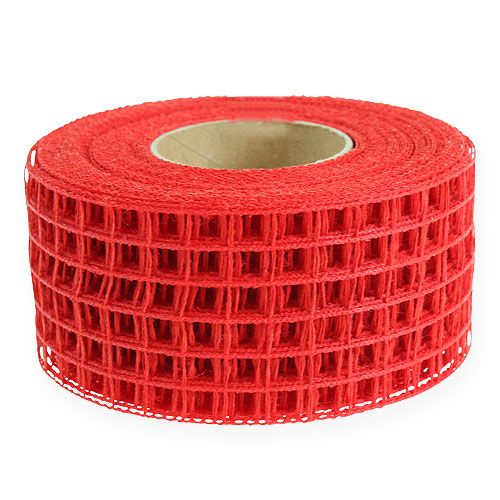 Tinklelio juosta 4,5cm x 10m raudona