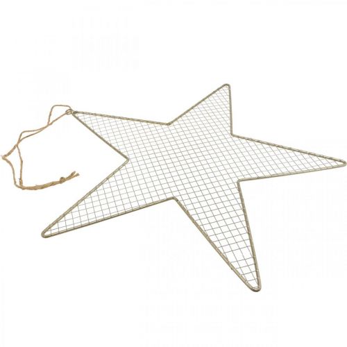 daiktų Metal Star Mesh Deco Star Metal Deco Gold Ø57cm