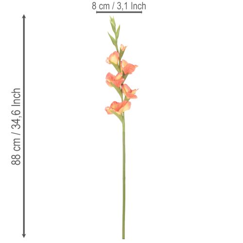 Dirbtinis kardelis su daugybe žiedų puokštei, 88 cm | Floristik24.lt