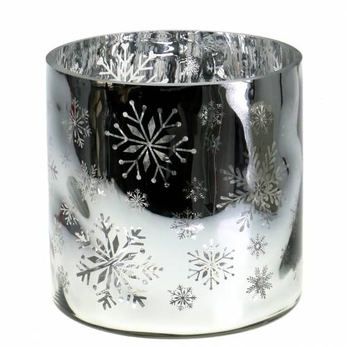 Kalėdų dekoravimo žibintas stiklas metalinis Ø20cm H20cm