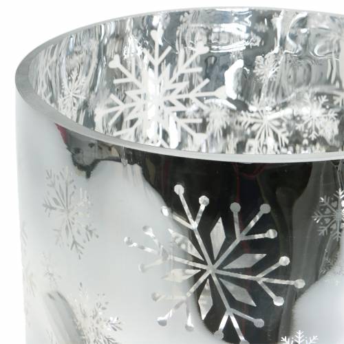 daiktų Kalėdų dekoravimo žibintas stiklas metalinis Ø20cm H20cm