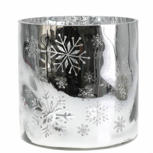 daiktų Kalėdų dekoravimo žibintas stiklas metalinis Ø20cm H20cm