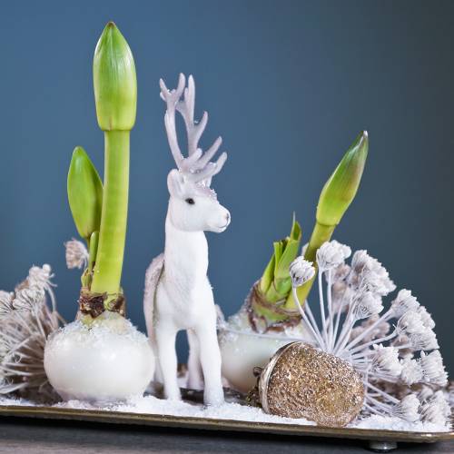 Floristik24 Eglutės papuošimai gilė pakabinti metalinis stiklas auksas 7cm 4vnt