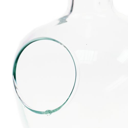 Floristik24 Stiklinio butelio dekoratyvinis indas su kamščiu Ø19cm H30cm