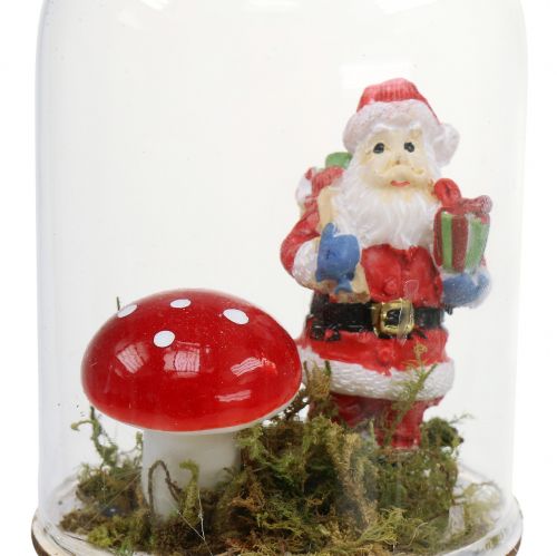 daiktų Kalėdinės dekoracijos stiklinis varpelis pakabinimui 10cm