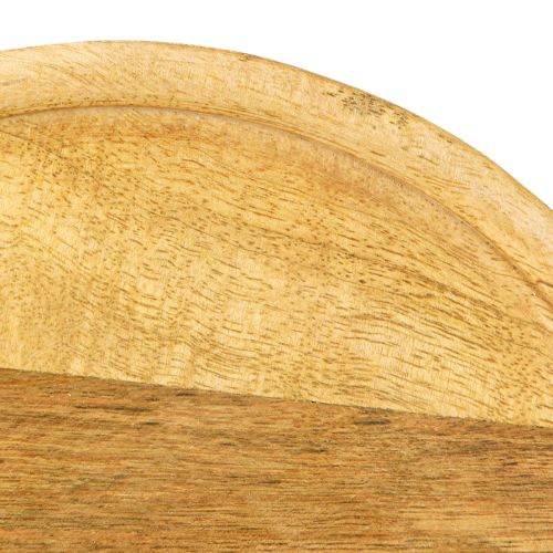daiktų Stiklinis kupolas su mediniu lėkštės papuošimu sūrio kupolu Ø22cm H16,5cm