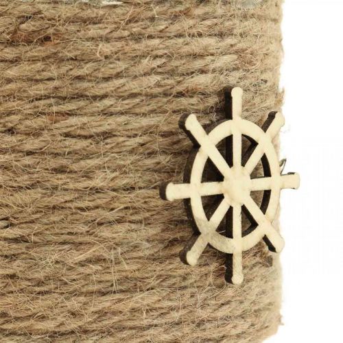 Floristik24 Žvakės laikiklis Maritim žibinto stiklas Ø10,5cm H10cm 2vnt
