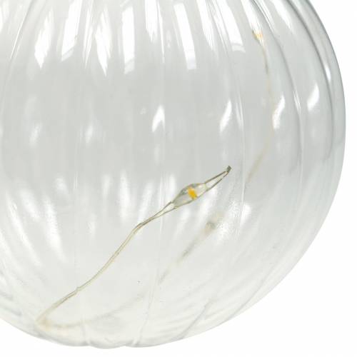 Floristik24 Saulės LED šviestuvas retro išvaizda skaidri šiltai balta Ø8cm