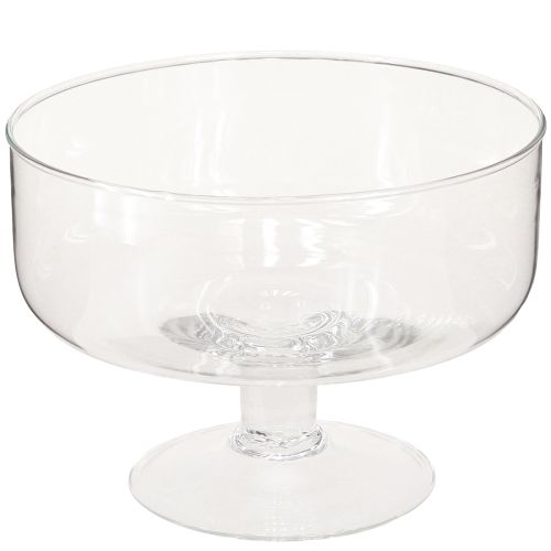Stiklinis dubuo plaukiojančioms žvakėms Dubuo su pagrindu Ø19cm H14cm