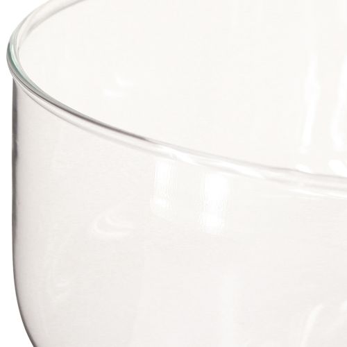 daiktų Stiklinis dubuo plaukiojančioms žvakėms Dubuo su pagrindu Ø19cm H14cm